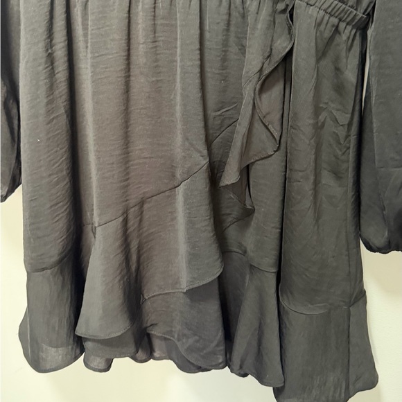 Express Black Ruffle Dress - Picture 4 of 5